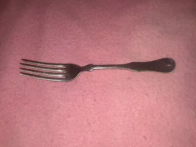 Vintage 1834 J Russel & Co Silver Fork Silverware 7  • $14