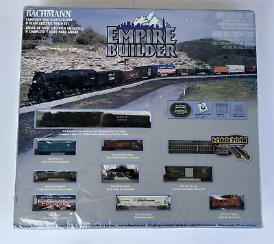 N Scale Bachmann E-Z Track Empire Builder Electric Train Set BRAND NEW SEALED • $296.45