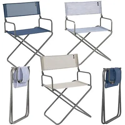 Lafuma FGX XL Folding Directors Chair Garden Chair Blue Green Grey Durable Chair • £53.99