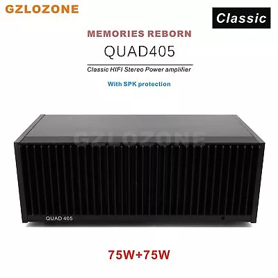 QUAD405 Power Amplifier MJ15024 Base On QUAD 405 75W+75W With SPK Protection • $202.99