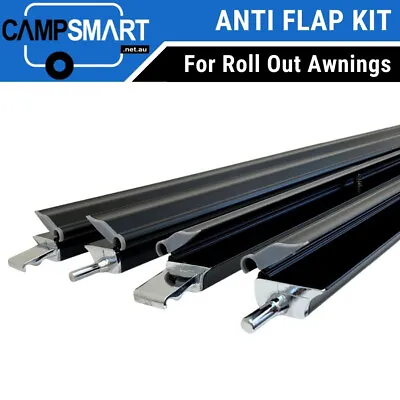 Caravan Anti Flap Kit In Black For Roll Out Awning 2.25-2.4m Medium To Long AFK • $279