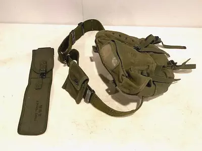 Vietnam War Web Belt Combat Field Pouch Grouping • $70