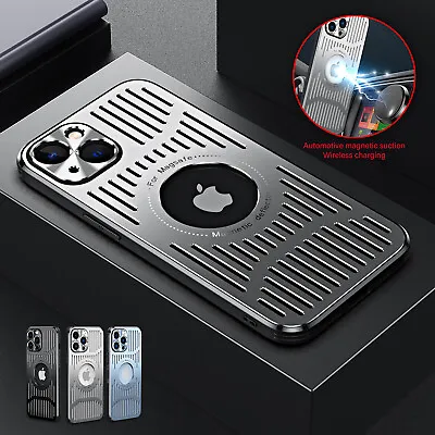 For IPhone 14 15 Pro Max 12 13 Mag Safe Metal Shockproof Heat Dissipation Case • $9.77