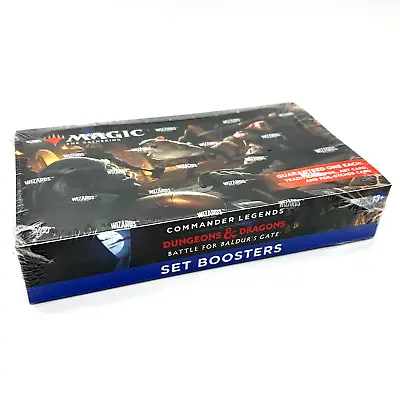 Magic MtG Commander Legends D&D BATTLE FOR BALDUR'S GATE Set Boosters Box SEALED • $89.99