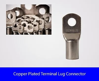 £2.99 • Buy Copper Lug Terminal Battery Welding Cable Tube Connector Ring Crimp SC Type UK.