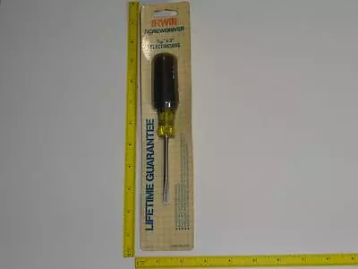 VTG Irwin Electricians Screwdriver NOS 3/16  X 3  Made In U.S.of A. C100C-3  MOC • $20.89