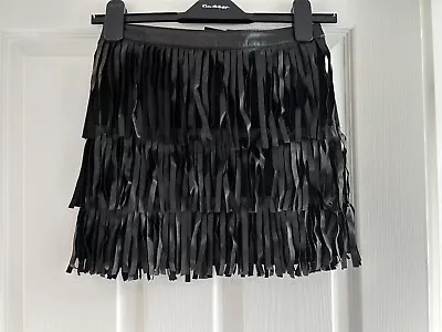 Leather Tassel H&m Mini Skirt  • £10