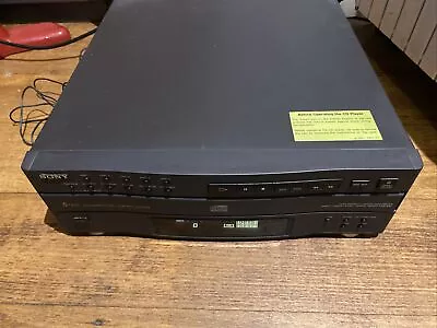 SONY CDP-C322M CD Player - 5 Disc Carousel Style • $195