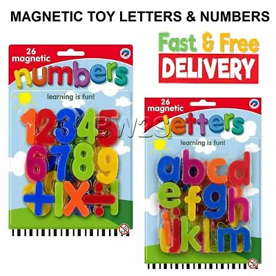£2.85 • Buy Kids Learning Teaching Magnetic Toy Letters & Numbers Fridge Magnets Alphabet
