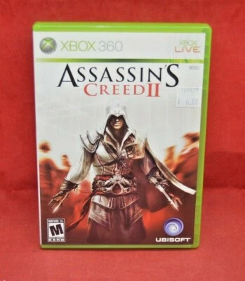 Xbox 360 Ubisoft Assassin's Creed II Rated M 17+ Game Pre-Played CIB #4518 • $0.99