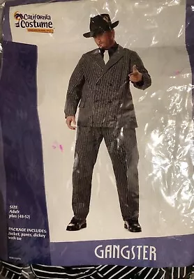 California Costume Adult Plus* Size Gangster Men Halloween Costume - New In Pkg. • $18