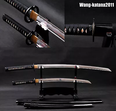 40''Katana+30''Wakizashi Musashi 1095 Steel Japanese Samurai Sharp Swords Set • $328.90