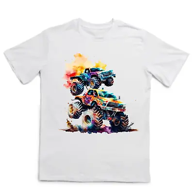 Monster Truck Shirt Boys Shirt For Boys Monster Truck Colorful • $9.99
