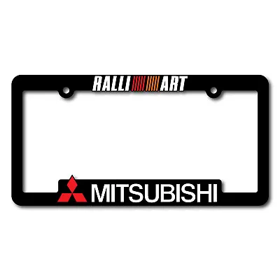 MITSUBISHI-License-Plate-Frames-RALLIART-EVO-Lancer-Evolution-X-6-7-8-9-10-11-12 • $14.95