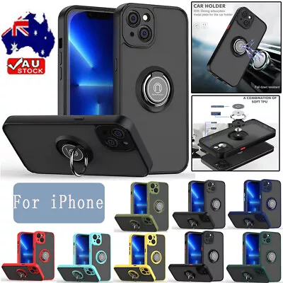 For IPhone 15 14 13 12 11 Pro Max XR XS 7 ​Case Magnetic Ring Holder Stand Cove • $11.69