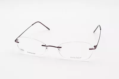 AIRLOCK2 760/6 62 Aubergine 51-20-135 Rimless Eyeglasses Frames TITANIUM SP46 • $49.99