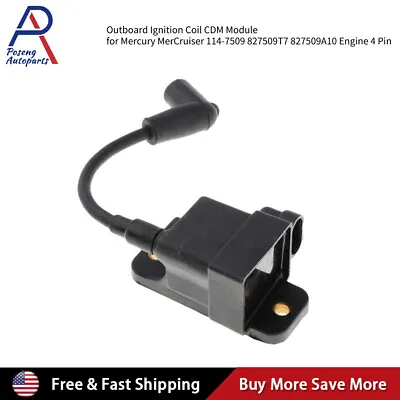 For Mercury 30-300HP Outboard Motor 827509A10 114-7509 Force CDM Ignition Coil • $24.39