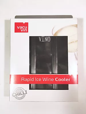 $5.99 • Buy Vacu Vin, Rapid Ice, Wine Chiller Cooler - BLACK NIB NEW