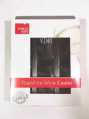 Vacu Vin Rapid Ice Wine Chiller Cooler - BLACK NIB NEW • $3.99