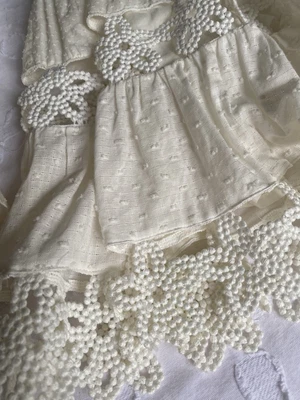$140 • Buy Zimmerman Ivory Embroidered (above The Knee) Dress. Size 1.