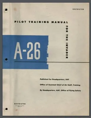 3ea.  A26/B-26 AIRCRAFT MANUALS On CD/DVD 3 X 1 PRICE • $9.99