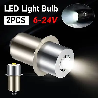2Pcs P13.5S LED Flashlight Bulbs Upgrade Light D/C Cell 6500K White Super Bright • $9.48