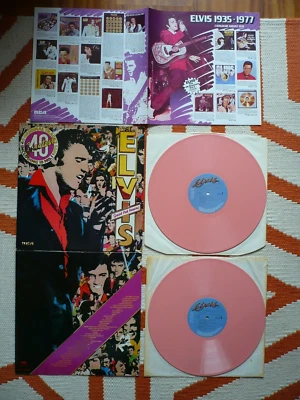 £24.99 • Buy Elvis Presley 40 Greatest Hits Pink Vinyl UK 1978 RCA Very Best Of 2 LP & Insert