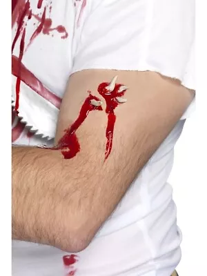 NEW Smiffys 37171 - Latex Maggots Eating Scar - Prosthetic Halloween Make Up FX • £1