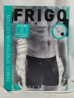 Frigo Tencel Stretch Boxer Brief XL 6  Inseam White Adj Pouch Wicking Cool • $24.77