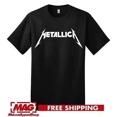 METALLICA T-SHIRT 90s Heavy Metal Rock Band Logo James Lars Black Album Shirt Te • $19.99