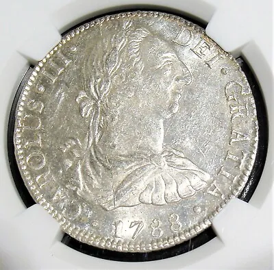 Mexico: Charles III 8 Reales 1788 Mo-FM UNC Details (Reverse Cleaned) NGC • $1272.50