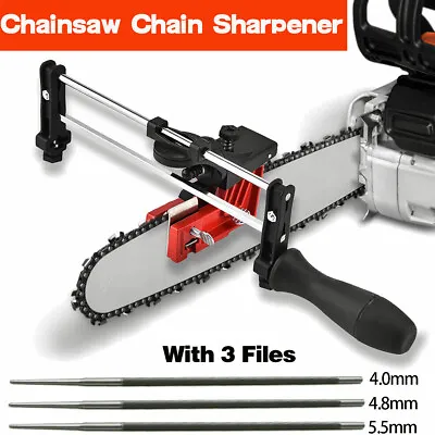 Chainsaw Chain Sharpener Jig Sharpener Tool Kit For Chain Saw Electric Saw • $23.99