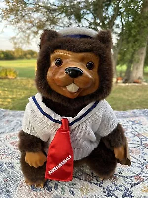 £48.18 • Buy VTG Raikes Originals Timber Creek Collection SAM Beaver 1988 Wood Face Plush IOB