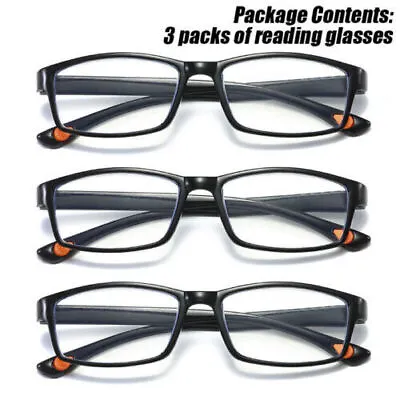 3 Pack Mens Reading Glasses Men And Women Business Glasses • £5.85