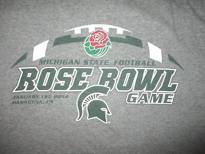 UNIVERSITY MICHIGAN STATE SPARTANS ROSE BOWL T SHIRT College Football 2014 - XL • $16.99
