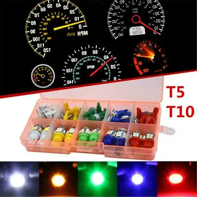 40PCS Mixed 12V T10 T5 LED Dashboard Light For Car Instrument Panel Cluster+ Box • $18.70