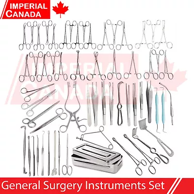 General Surgery Instruments Set For Surgery Set Medical Instruments 65 Pieces • $260