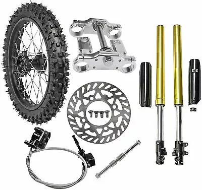 Front End Fork 17  Wheel Tire 70/100-17 Disc Brake Pit Bike Taotao RFZ 125 150cc • $319.12