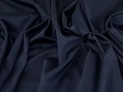 £6.99 • Buy Ponte Roma Double Knit Fabric Navy Blue - Per Metre