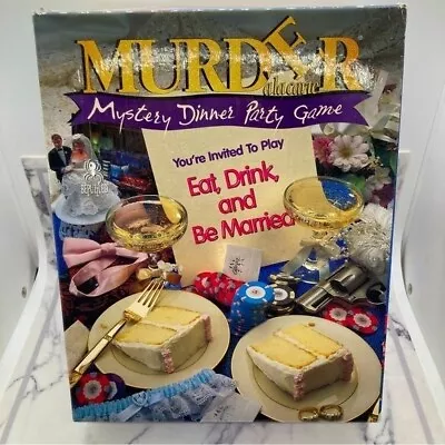 Vintage Murder A La Carte Mystery Party Game Eat Drink And Be Married Complete • $39.99