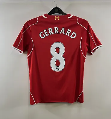 £39.99 • Buy Liverpool Gerrard 8 Home Football Shirt 2014/15 Adults XS Warrior E334