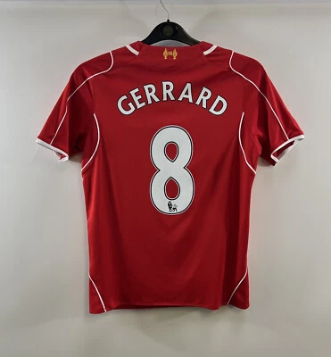 £39.99 • Buy Liverpool Gerrard 8 Home Football Shirt 2014/15 Adults XS Warrior E334