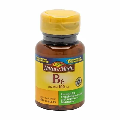 Vitamin B-6 100Mg 100 Tabs By Nature Made • $13.16