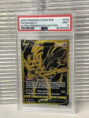 Pokemon Black Star Promo 076 Full Art/zacian V Ultra Premium Collection Psa 9 • $14.99