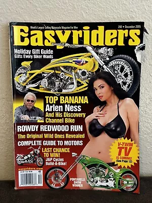 Easyriders Harley Davidson Motorcycle Bike Magazine December 2005 Issue #390 • $9.99