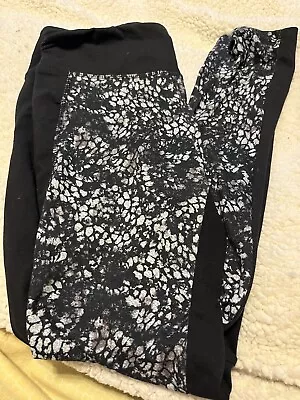 Marika Yoga Pants. Black And Silver • $8