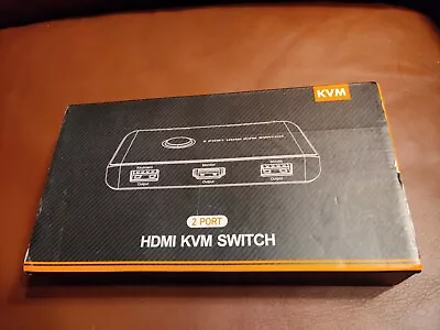 HDMI KVM Switch 2 Port HDMI 2.0 4K @60Hz Dolby Vision New • $17.95