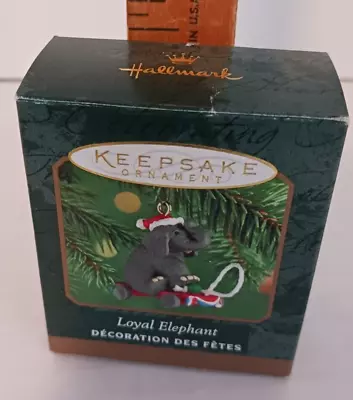 Hallmark Miniature Keepsake Ornament 2000 Loyal Elephant In Original Box  • $4.99