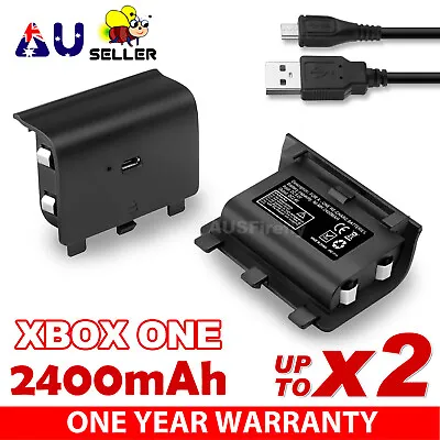 For Xbox One Style Battery Pack Controller Rechargeable Wireless USB 2400mAh • $11.45