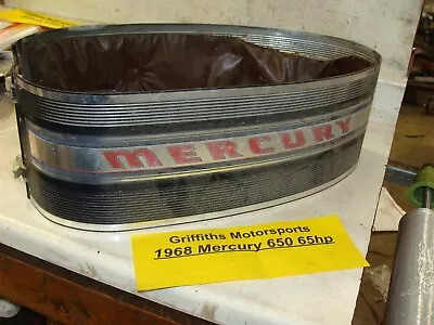 1968 Mercury Outboard 65hp 4cyl 650 Hood Cowl Wrap Side Engine Cover Cowling • $78